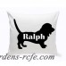 JDS Personalized Gifts Personalized Dachshund Silhouette Throw Pillow JMSI2444